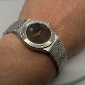 MOVADO Model#86.36.816.02 Two-Tone Swiss QUARTZ 28mm Women's Watch #19144